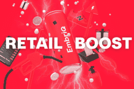 Grafikk med energidrikk og logo retail boost