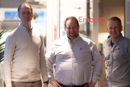 T.v.: Jon Havrevold, CEO og Country Manager Norway i Codento, Roland Al-Harbi, Sales Director i Embriq, og t.h.: Per-Christian Nilsen, Senior Advisor i Codento.